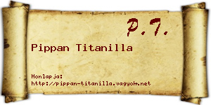 Pippan Titanilla névjegykártya